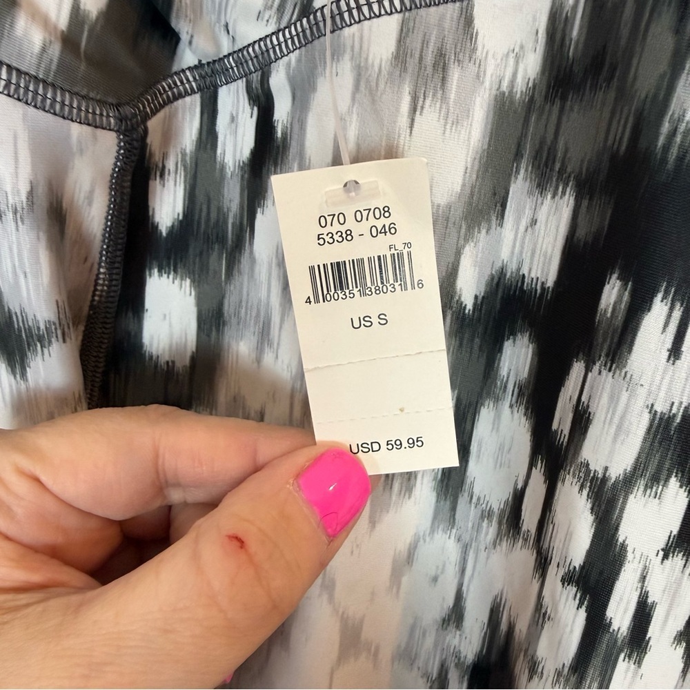 OFFLINE by Aerie Real Me Crossover Leggings 7/8 Abstract Print Small - Picture 2 of 8